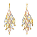 14K 3C D.C. Chandelier Hang Earring