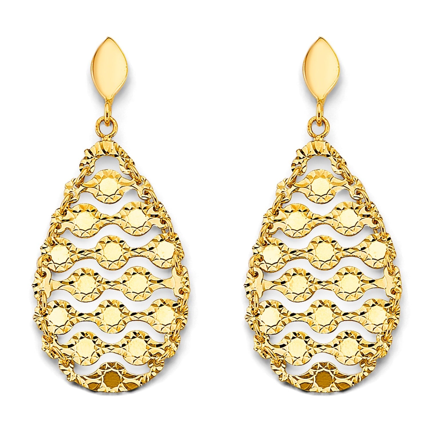 14KY D.C. Chandelier Hang Earring