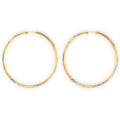 14K 3C D.C. Heart Hoop Earring