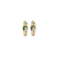 14K 2T Small St. Jude Push Back Earring