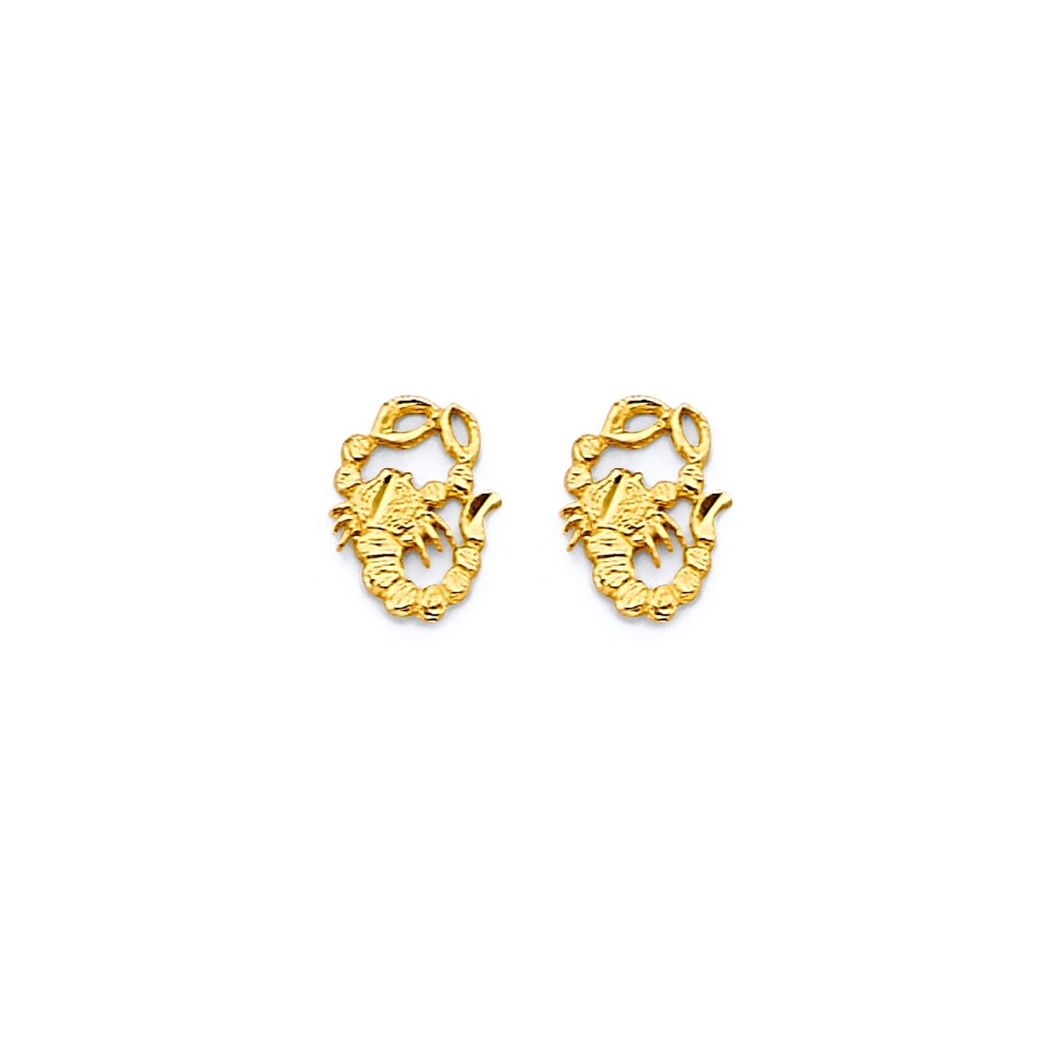 14KY Scorpion Push Back Earring