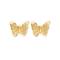 14KY Butterfly Push Back Earring