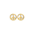14KY Peace Push Back Earring