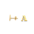 14KY Initial Earring M