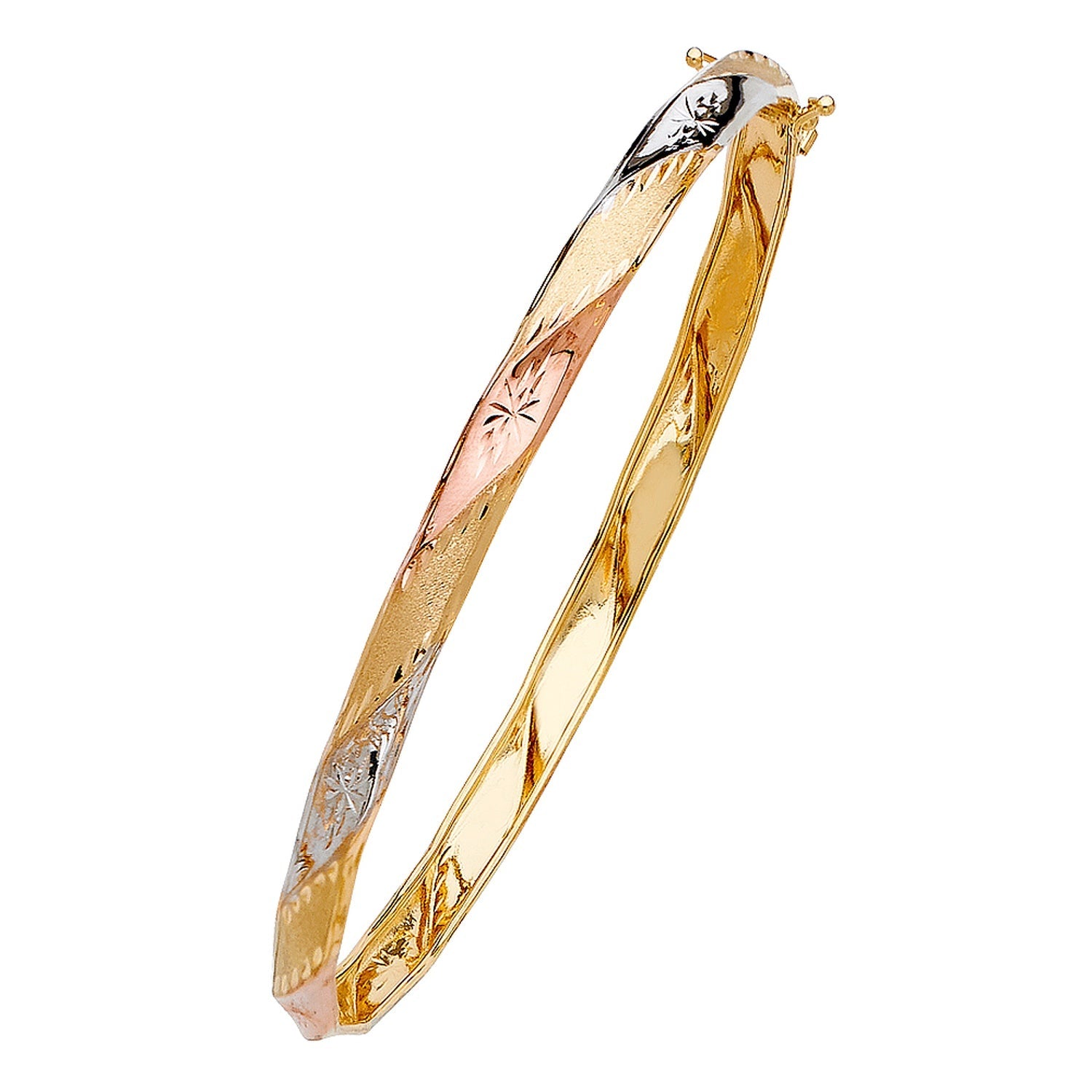 14K 3C FLEXIBLE BANGLE