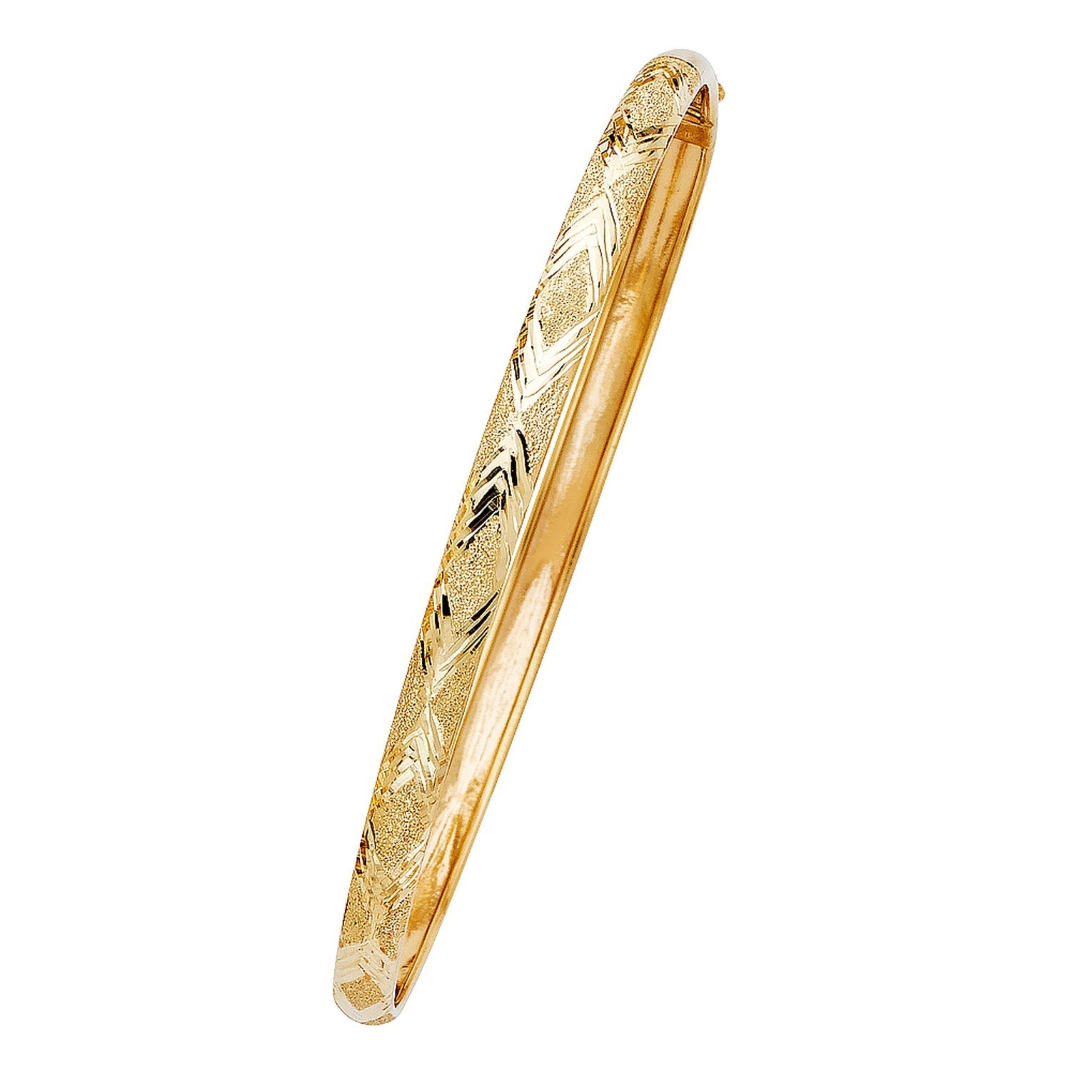 14KY 5mm Flexible Bangle - 7