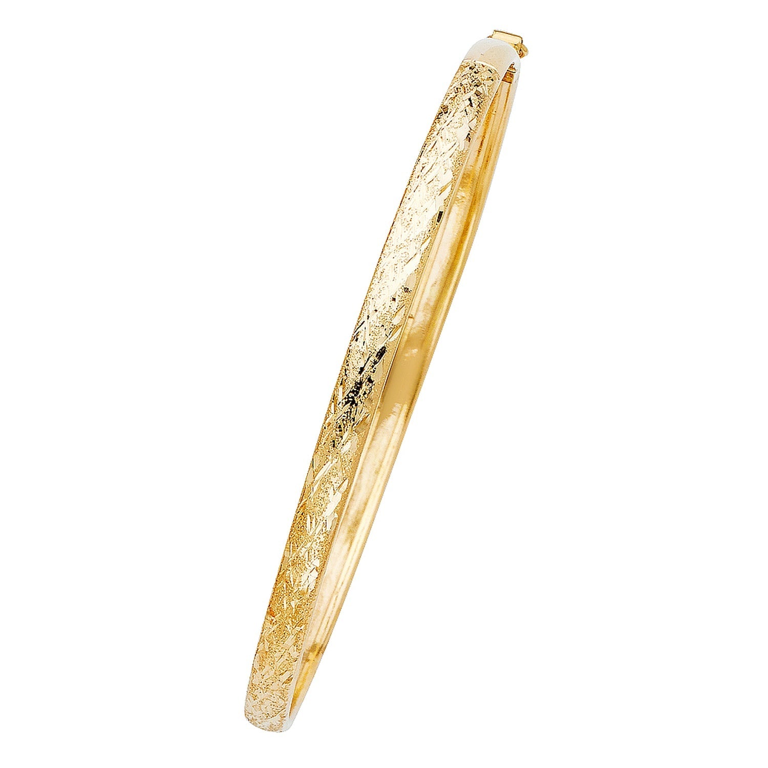 14KY 5mm Flexible Bangle - 8