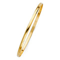 14KY 3mm Solid Bangle - 8