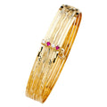 14KY 7Days Solid Bangle w/CZ - 7