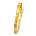 14KY 6mm Solid Bangle - 7
