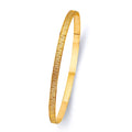 14KY 3.5mm Solid Bangle - 8