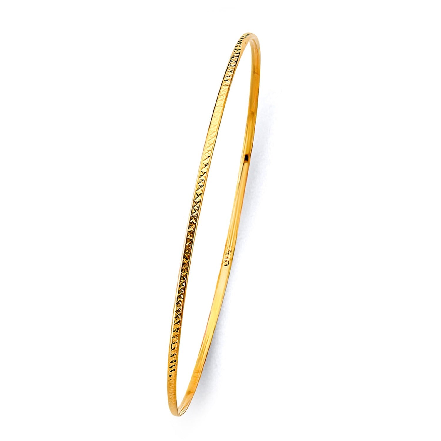 14KY 1.5mm Light D.C. Bangle