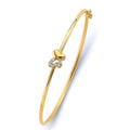 14KY Baby Flexible Bangle w/Butterfly