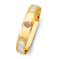 14K 3C 13mm Adjustable Bangle