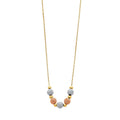 14K 3C LIGHT HANGING NECKLACE (NK71)