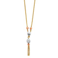 14K 3C LIGHT HANGING NECKLACE (NK75)