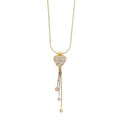 14K 3C LIGHT HANGING NECKLACE (NK77)