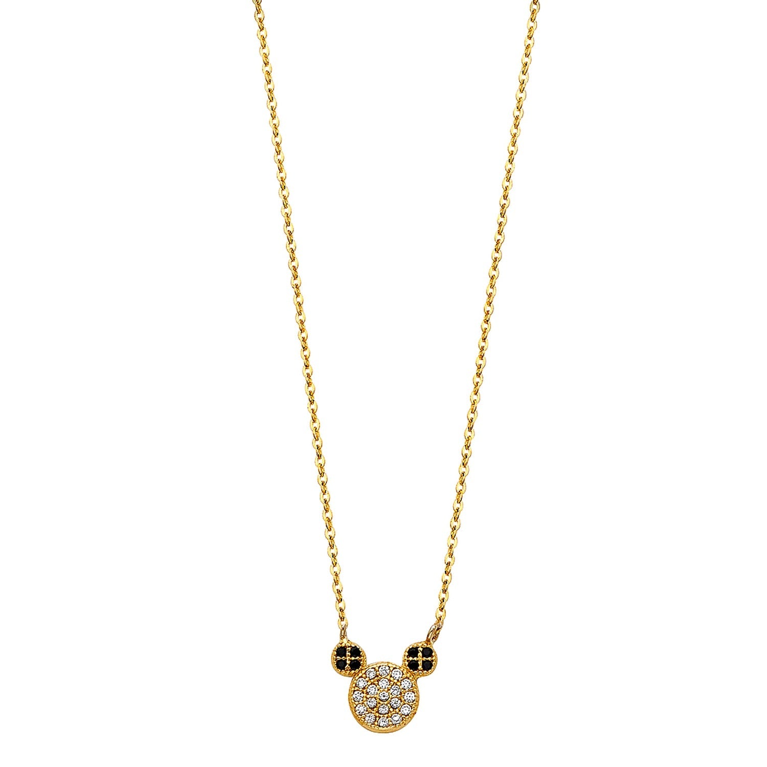 14KY MOUSE NECKLACE (NK109)