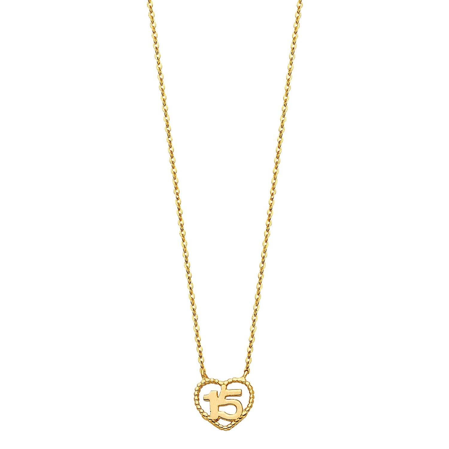 14KY HEART NECKLACE (NK112)