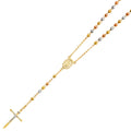14K 3C 5MM DISCO BALL ROSA-NECK 26