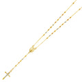 14K 3C 3MM DISCO BALL ROSA-NECK 26