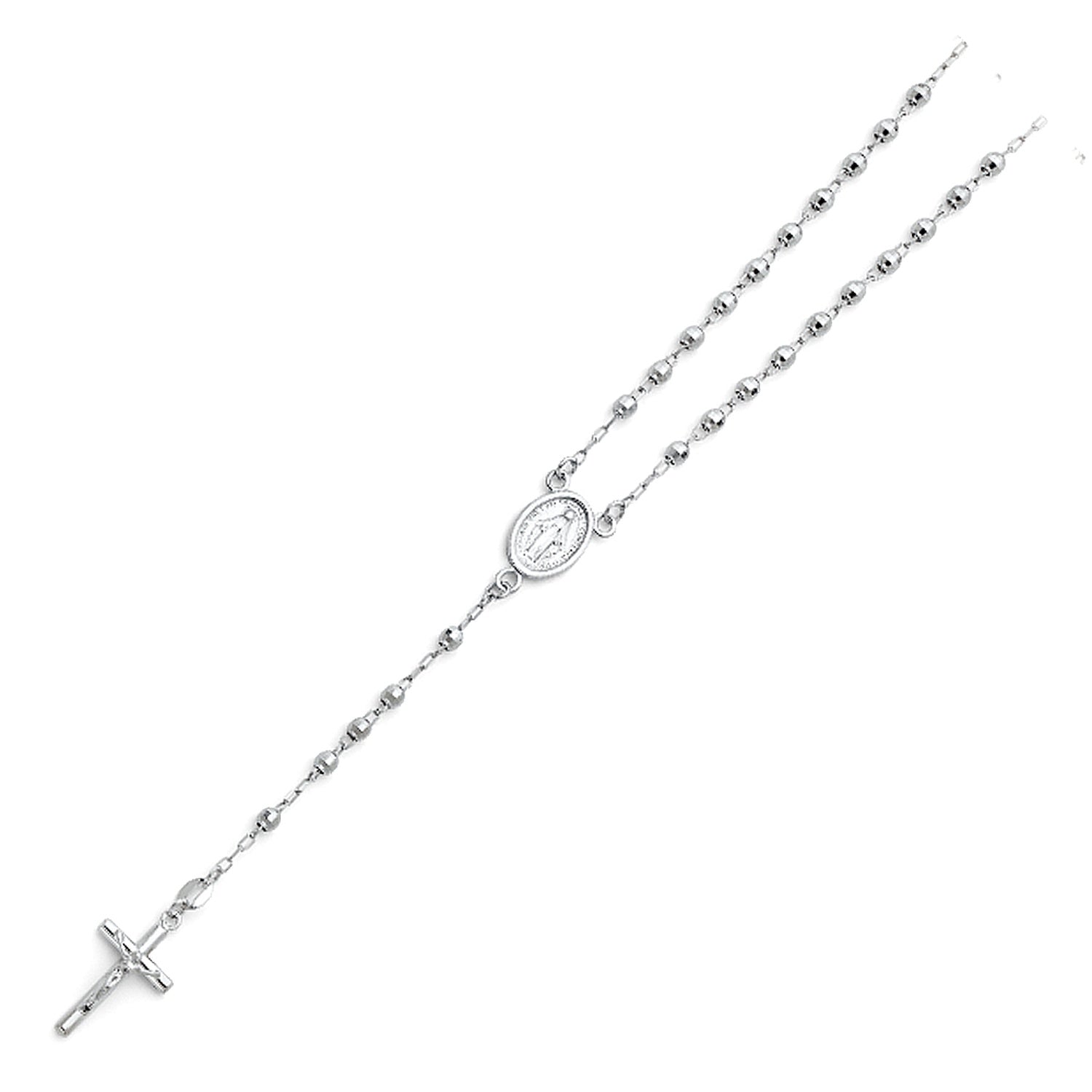 14KW 3MM DISCO BALL ROSA-NECK 18