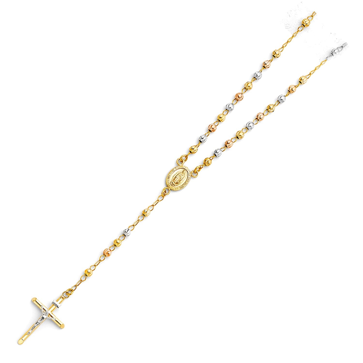 14K 3C 4MM MOON BALL ROSA-NECK 20