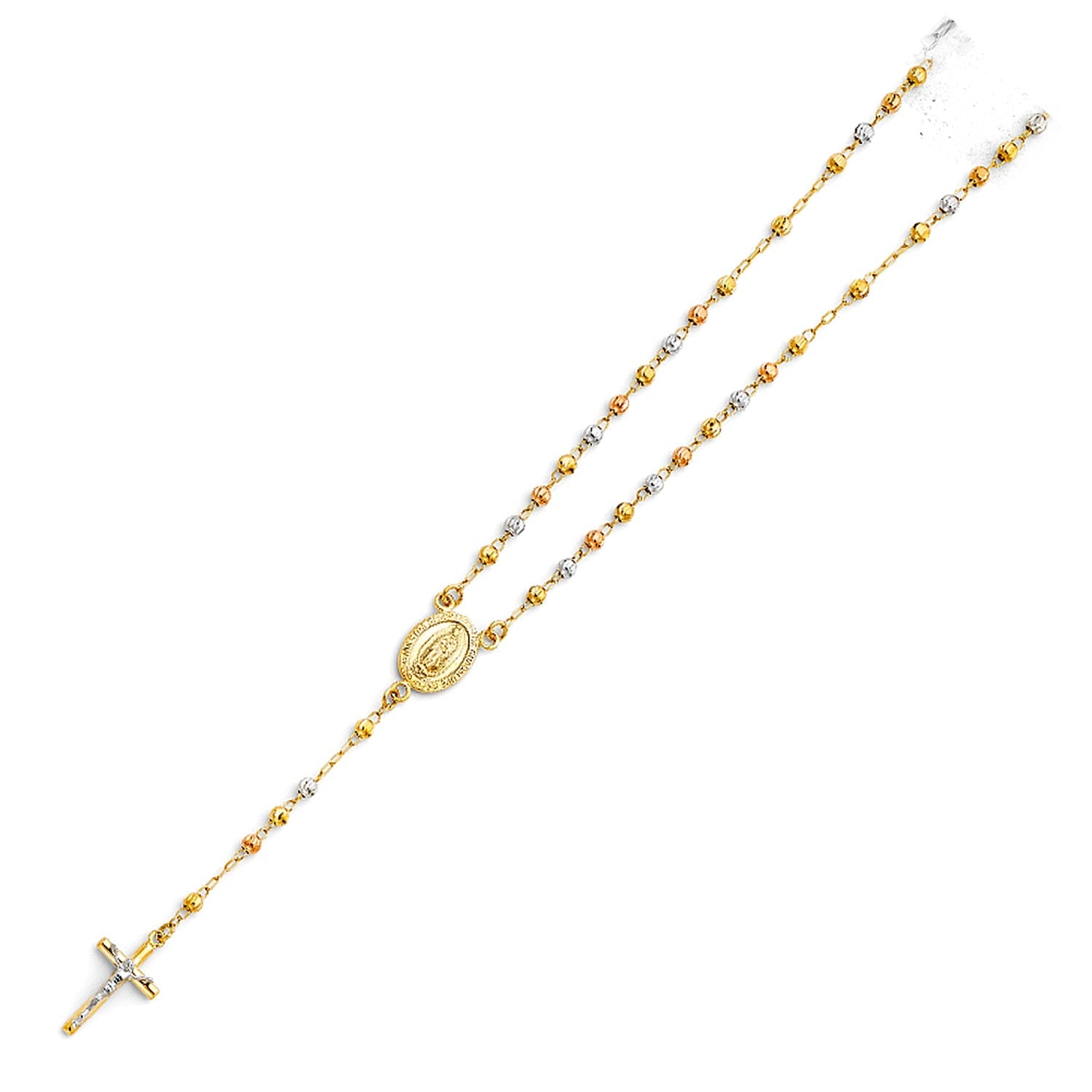 14K 3C 3MM MOON BALL ROSA-NECK 18