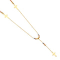 14K 3C 2.5MM BALL F-ROSARIO NECK