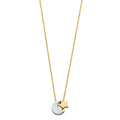 14K 2T MOON + STAR NECKLACE