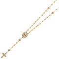 14KY CZ 3MM MOON BALL ROSA-NECK