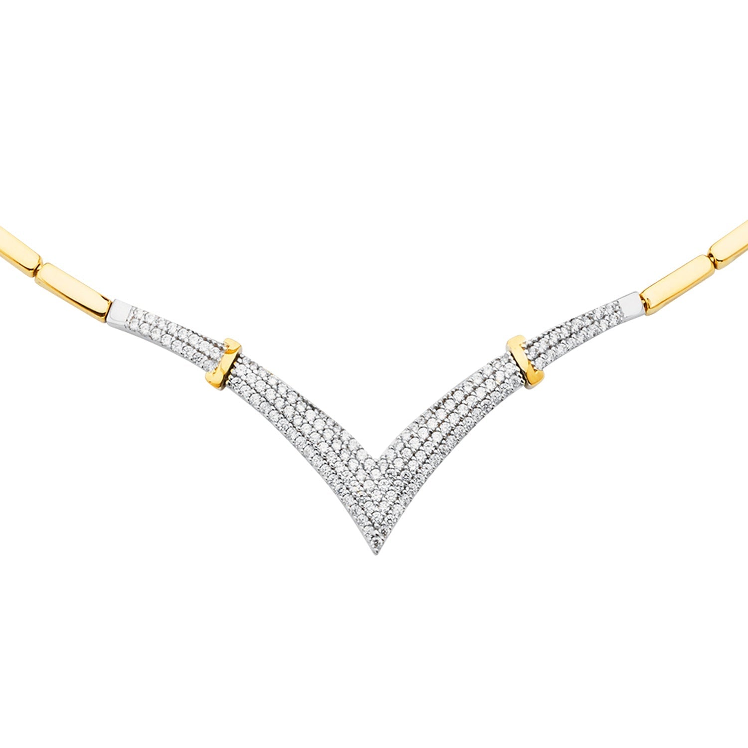 14KY Fancy CZ Necklace / Set