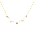 14KY CZ Dangling Light Chain Necklace