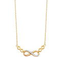 14KY Infinity Light Chain Necklace
