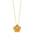 14K 3C Flower Light Chain Necklace