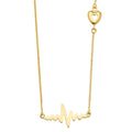 14KY Heartbeat Chain Necklace