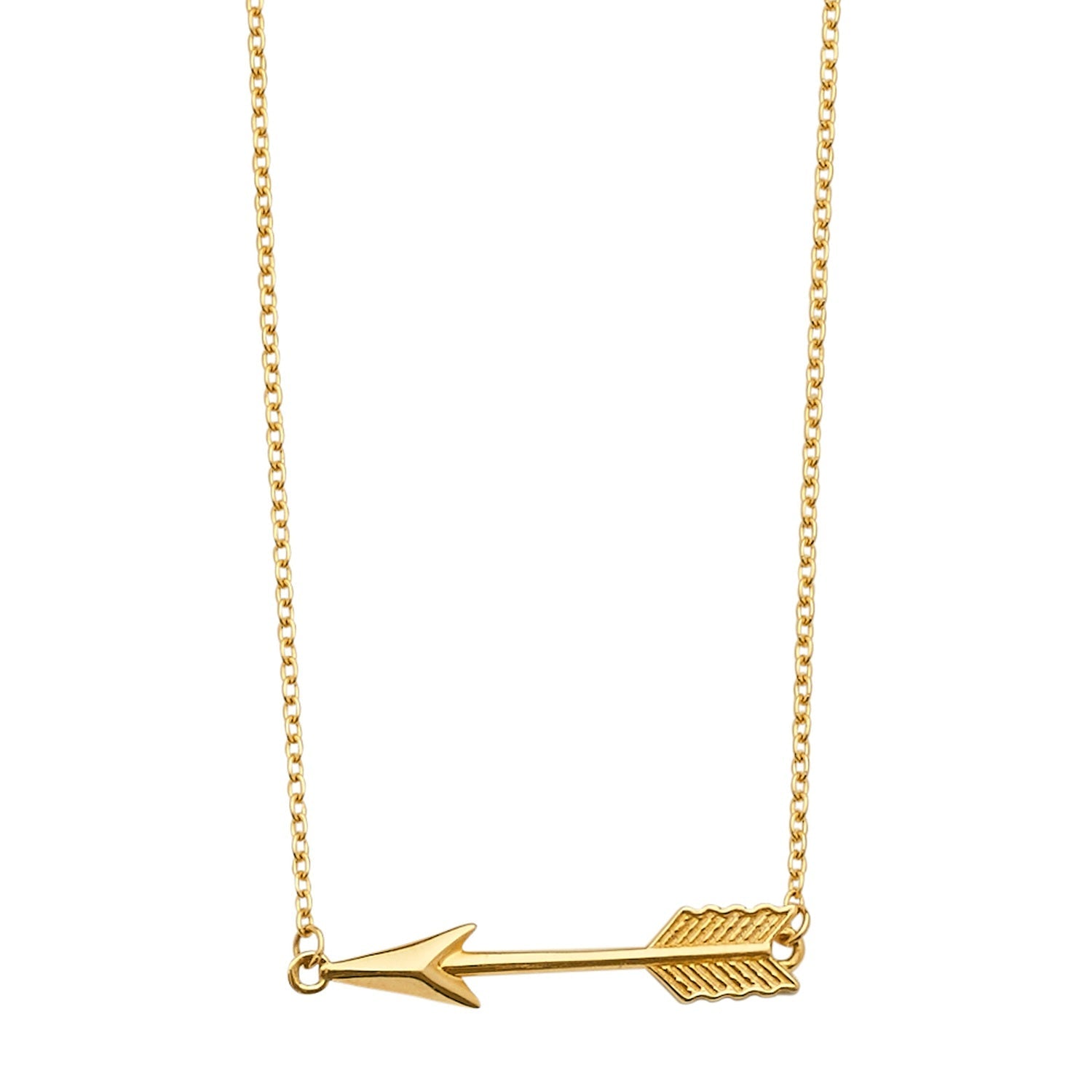 14KY Arrow Light Chain Necklace