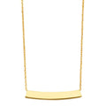14KY Moving ID Bar Light Chain Necklace