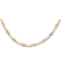 14KY 9.5mm Hol F-Monaco CZ Neck w/CZ Lock