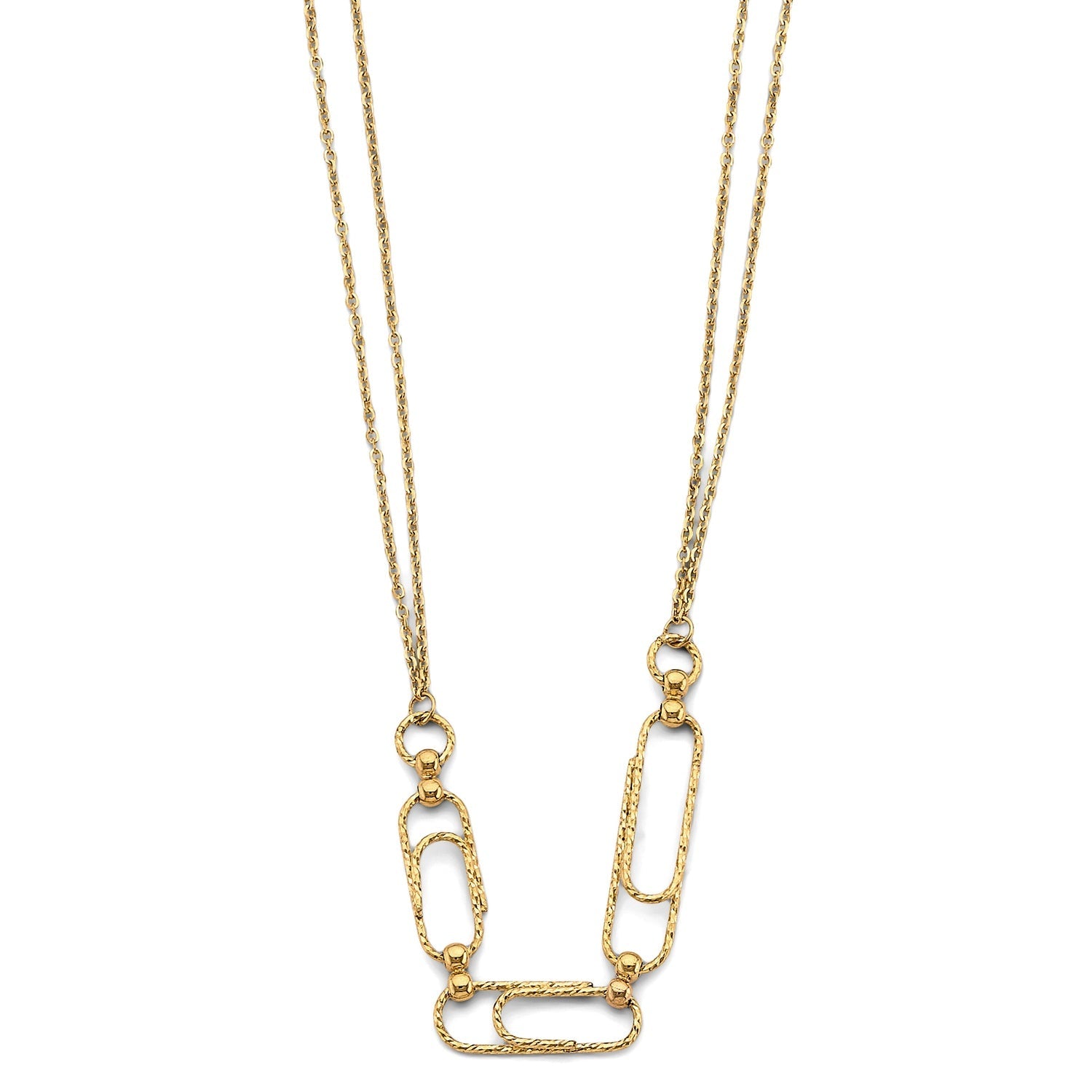 14KY DC Paperclip Necklace