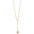 14K 3C Heart String Necklace
