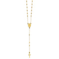 14KY 2mm DC Ball Rosary Neck w/Virgin Mary