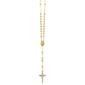 14K 2T 4mm Disco Ball Rosary Necklace