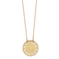 14KY Open Crown Necklace