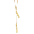 14KY Faith & Blessed Bar Necklace