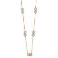 14K 3C Flower Necklace