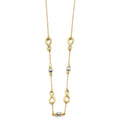 14K 2T Infinity Bead Necklace