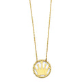 14KY Crown Necklace