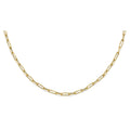 14KY Hollow Paperclip 1+1 Necklace
