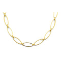 14KY Long Oval Link Necklace